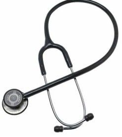 ALMEDIC DOUBLE HEAD STETHOSCOPE PROFESSIONAL QUALITY WITH ALUMINUM CHESTPIECE BLUE - (GERMANY) (10-2130)