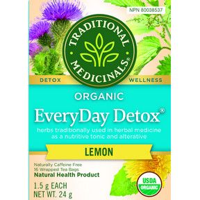 TRADITIONAL MEDICINALS EVERYDAY DETOX - LEMON 16  BAGS