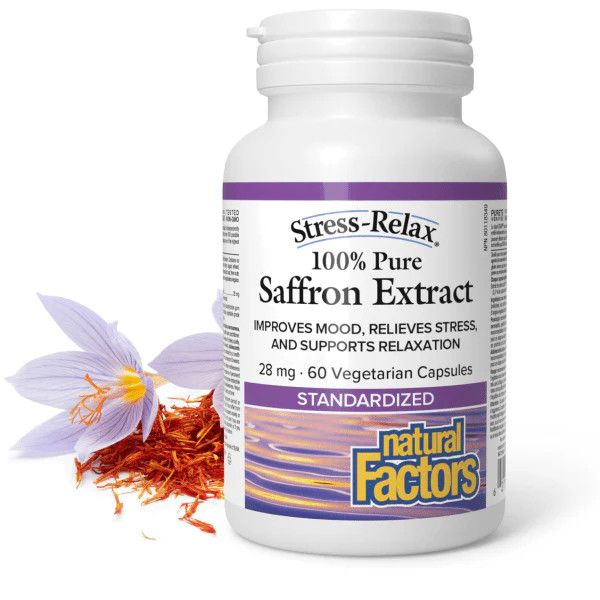 NATURAL FACTORS SAFFRON 28MG 60 VEG CAPS