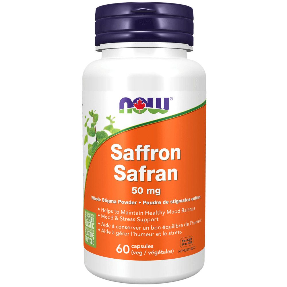 NOW SAFFRON (50MG) 60 VEG CAPS