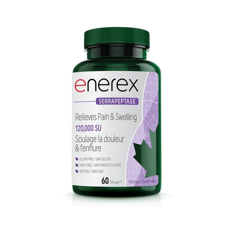 ENEREX SERRAPEPTASE 120,000SU 60 DELAYED RELEASE CAPS