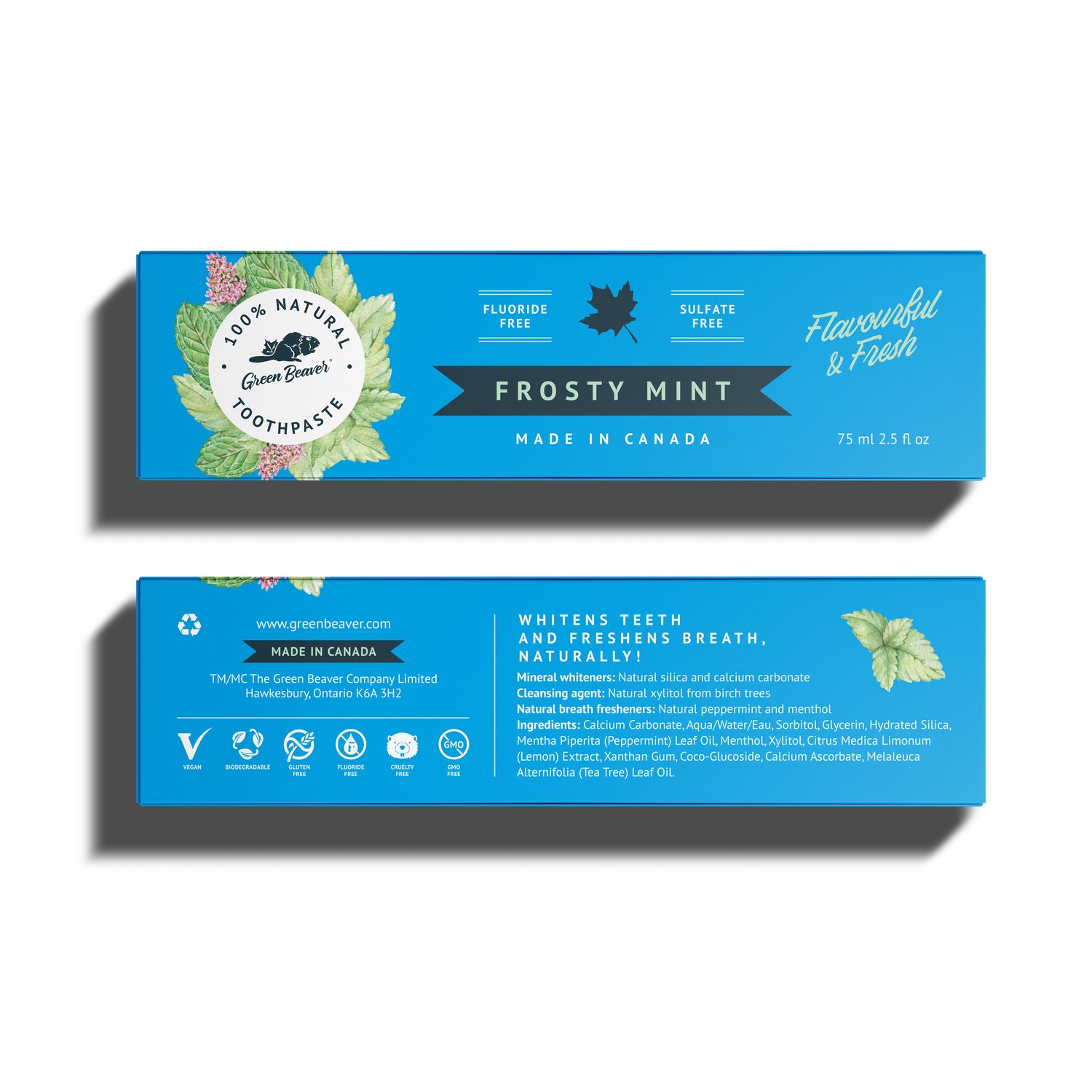 GREEN BEAVER TOOTHPASTE - FROSTY MINT - 75ML