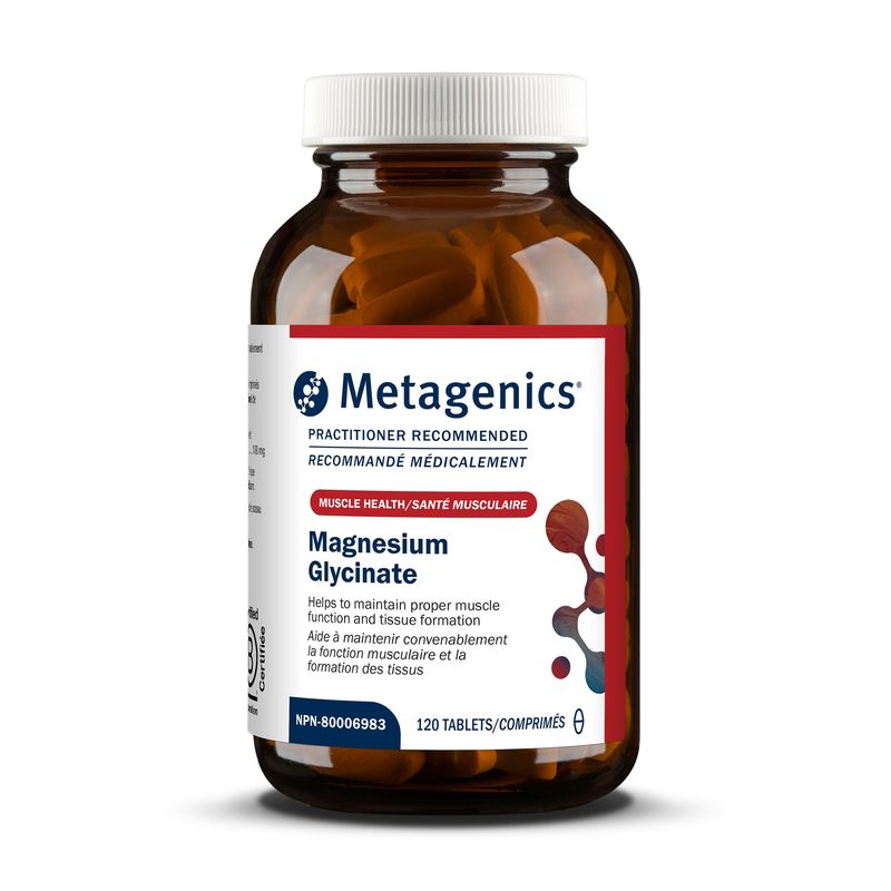 METAGENICS MAG GLYCINATE 100MG 120 TABLETS