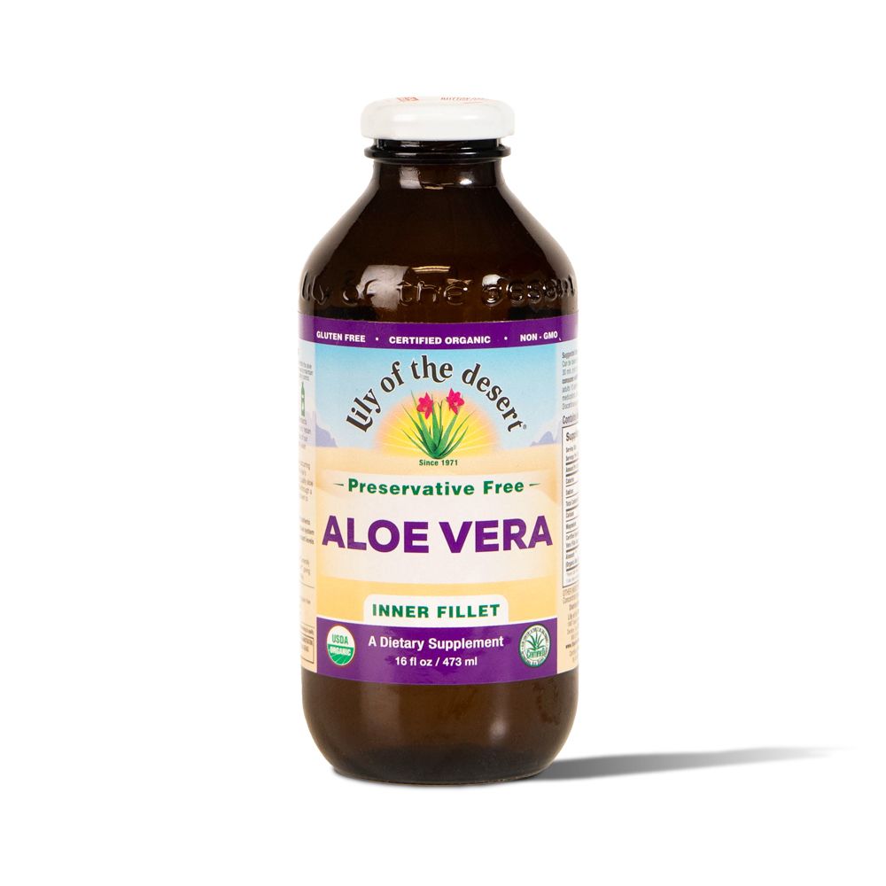 LILY ALOE VERA JUICE ORGANIC PF 473ML
