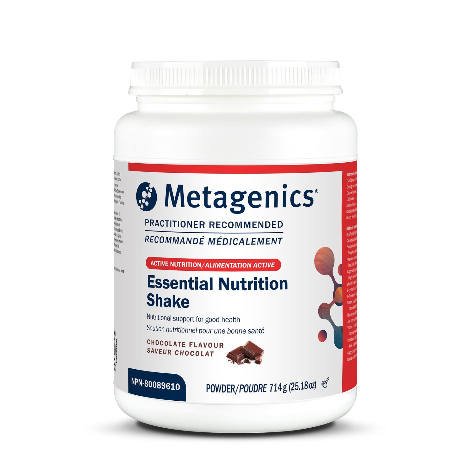 METAGENICS ESSENTIAL NUTR. SHAKE (PREV. ULTRAMEAL)RICE CHOCOLATE 714G