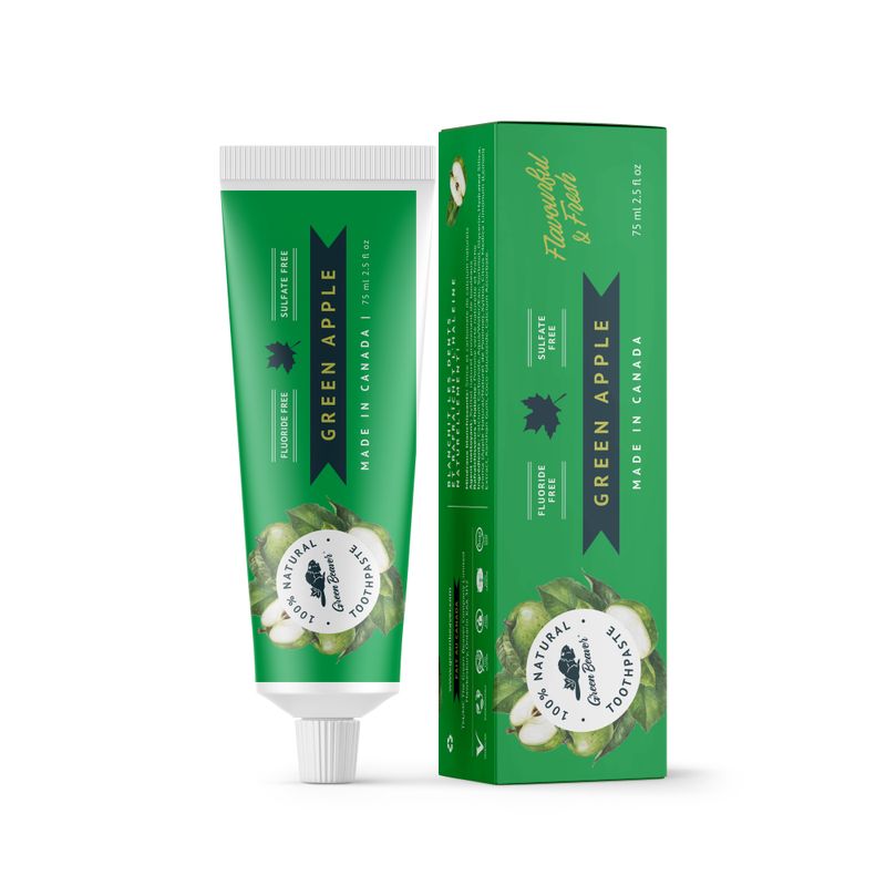 GREEN BEAVER TOOTHPASTE - GREEN APPLE - 75ML