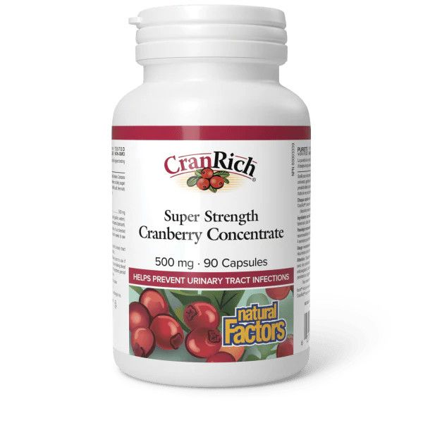 NATURAL FACTORS CRANRICH SUPER STRENGTH CRANBERRY CONCENTRATE (500MG) 90 CAPS