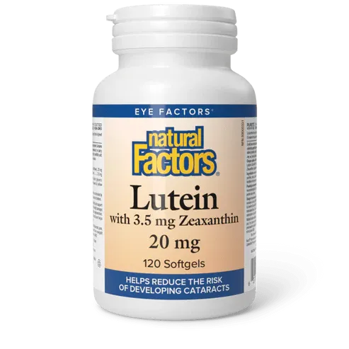 NATURAL FACTORS LUTEIN 20MG 120 CAPS