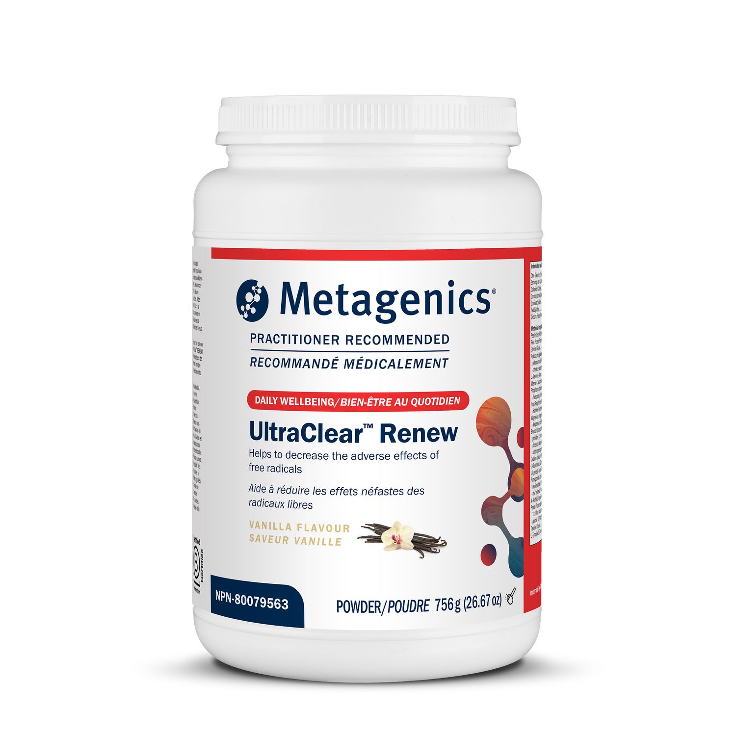 METAGENICS ULTRACLEAR RENEW VANILLA 756G