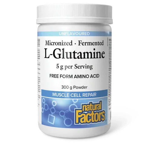 NATURAL FACTORS L-GLUTAMINE (5G) (MICRONIZED) 300G