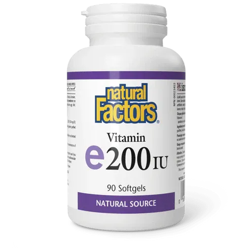 NATURAL FACTORS VITAMIN E 200 IU 90 SOFTGELS