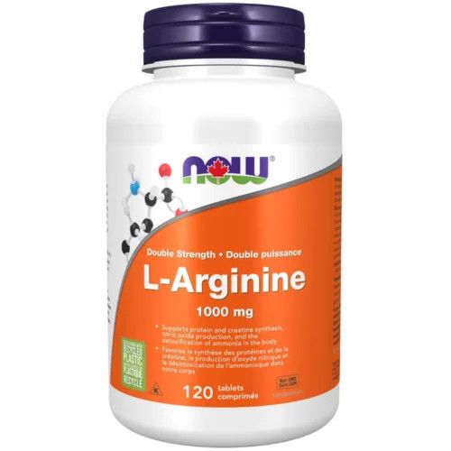 NOW L-ARGININE 1000MG 120 TABS