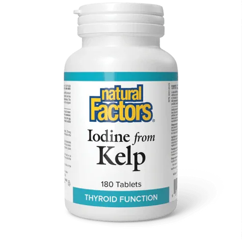NATURAL FACTORS IODINE FROM KELP 575MG 180 TABS (PREV.  NORWEGIAN KELP)
