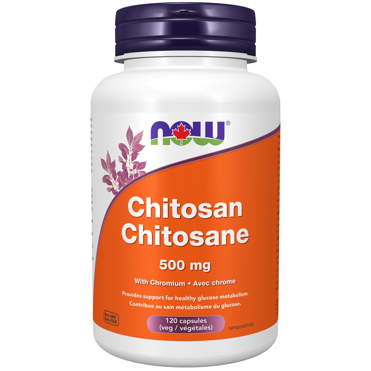 NOW CHITOSAN WITH CHROMIUM 500MG 120 CAPS