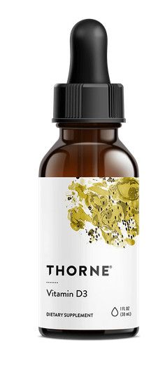 THORNE VITAMIN D3 LIQUID 1000IU 1OZ