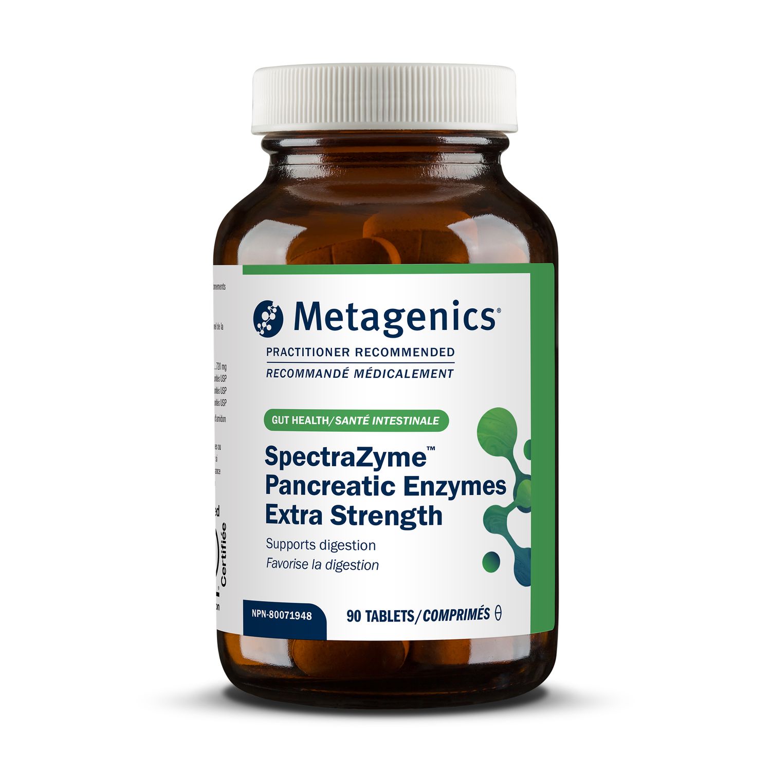 METAGENICS PANCREATIC ENZYMES EXTRA STRENGTH (PREV. SPECTRAZYM PAN 9X ES) 90 T