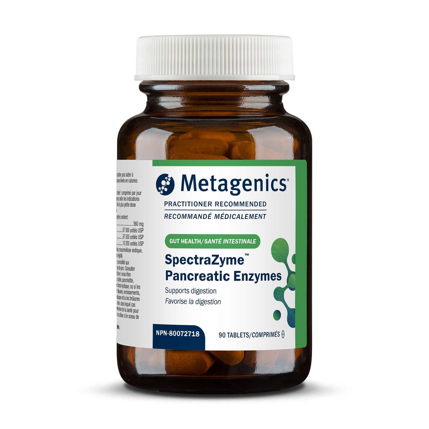 METAGENICS PANCREATIC ENZYMES (PREV. SPECTRAZYME PAN 9X) 90 TABS