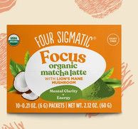 FOUR SIGMATIC MATCHA LATTE WITH LION'S MANE (FOCUS) -10 PACK BOX
