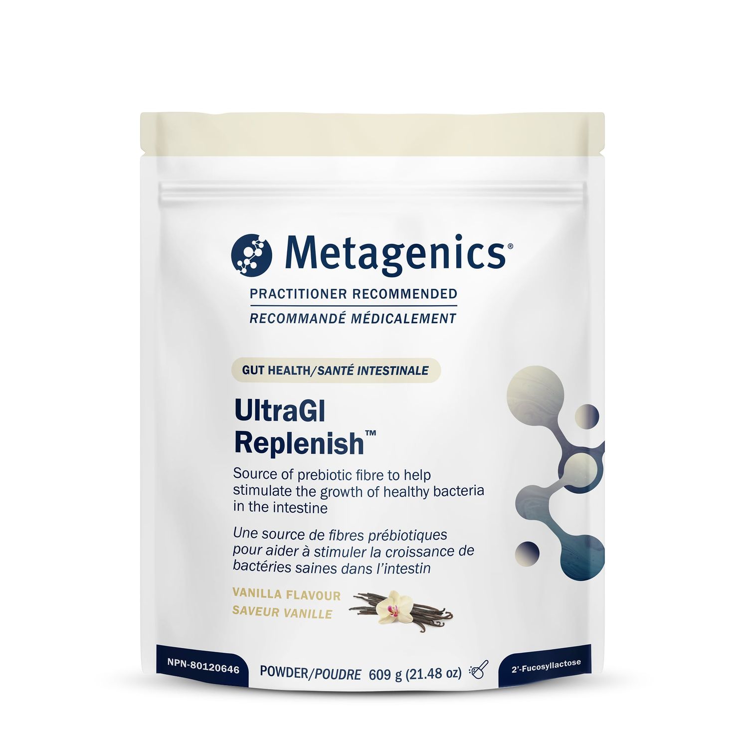 METAGENICS ULTRA GI REPLENISH 546G VANILLA