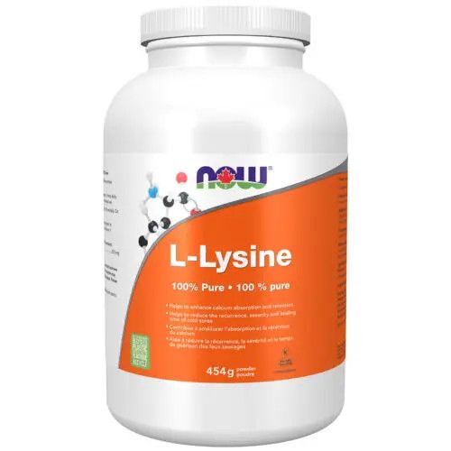 NOW L-LYSINE POWDER 100% 454G