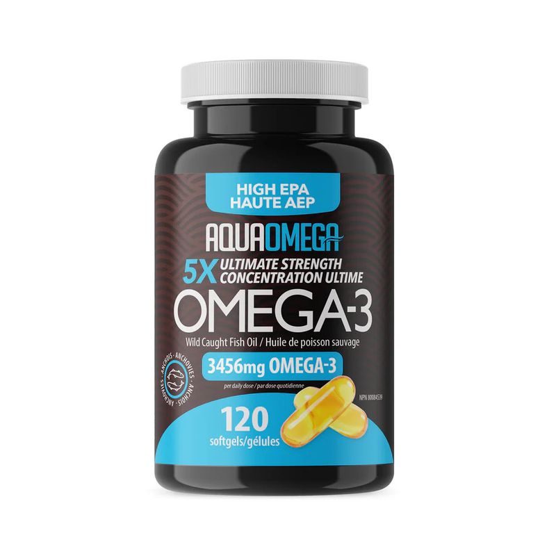 AQUAOMEGA 5x ULTIMATE STRENGTH EPA 5:1  120 SOFTGELS