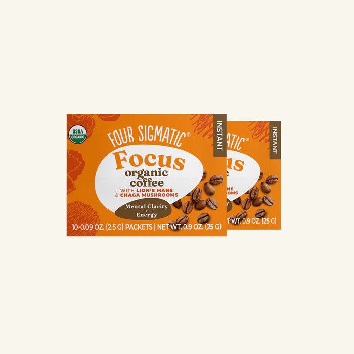FOUR SIGMATIC MUSHROOM COFFEE MIX WITH LION'S MAKE (FOCUS) - 10 PACK