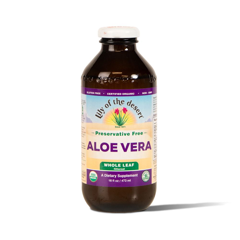 LILY ALOE VERA WHOLE LEAF JUICE ORGANIC PF 473ML