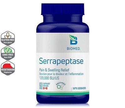 BIO MED SERRAPEPTASE 120,000 SU 60CAPS BIO MED SERRAPEPTASE 120,000 SU 60CAPS
