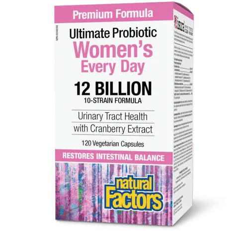 NATURAL FACTORS WOMEN MULTI PROBIO +CRANRICH 12B CFU 120VCAPS