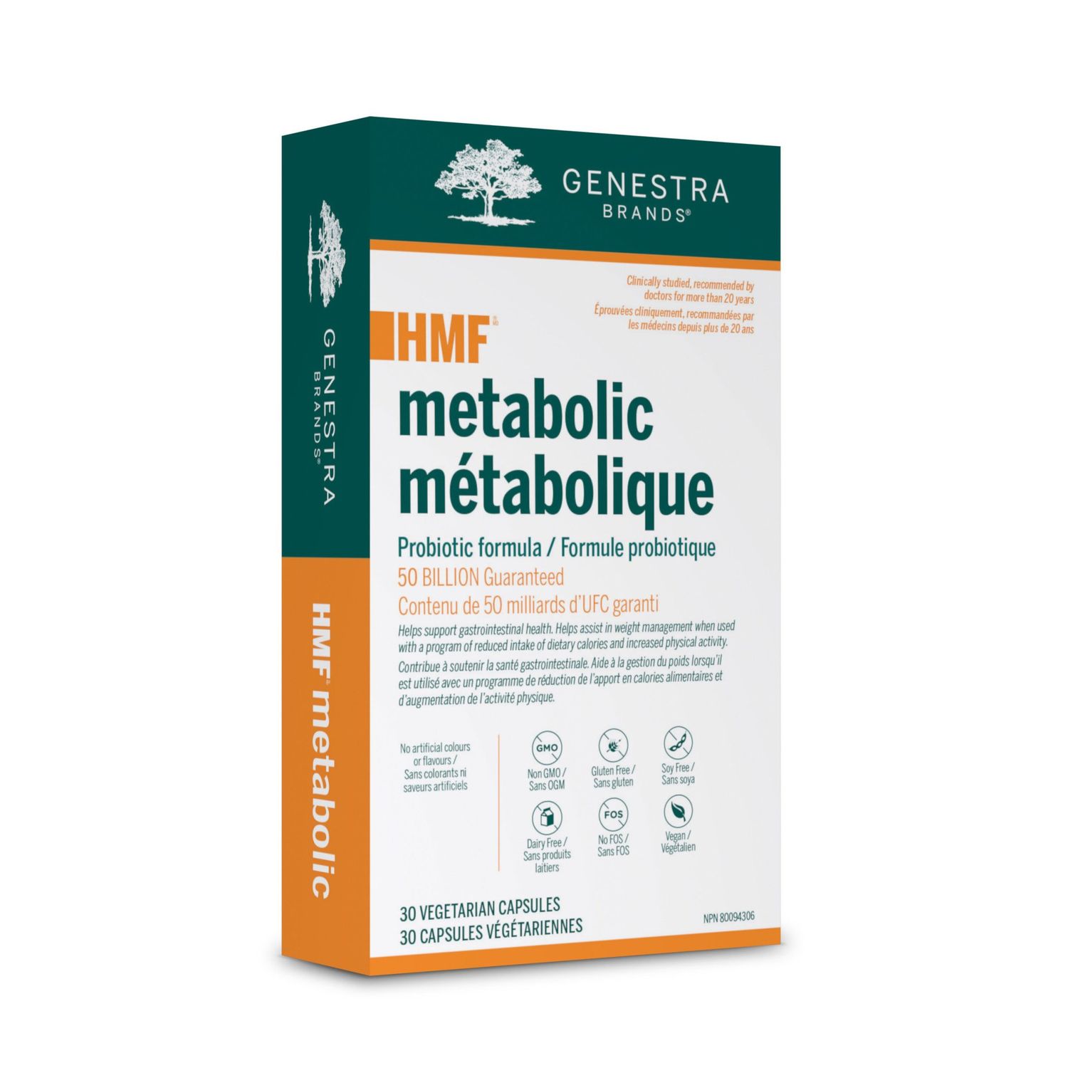 GENESTRA HMF METABOLIC 30 VEG CAPS