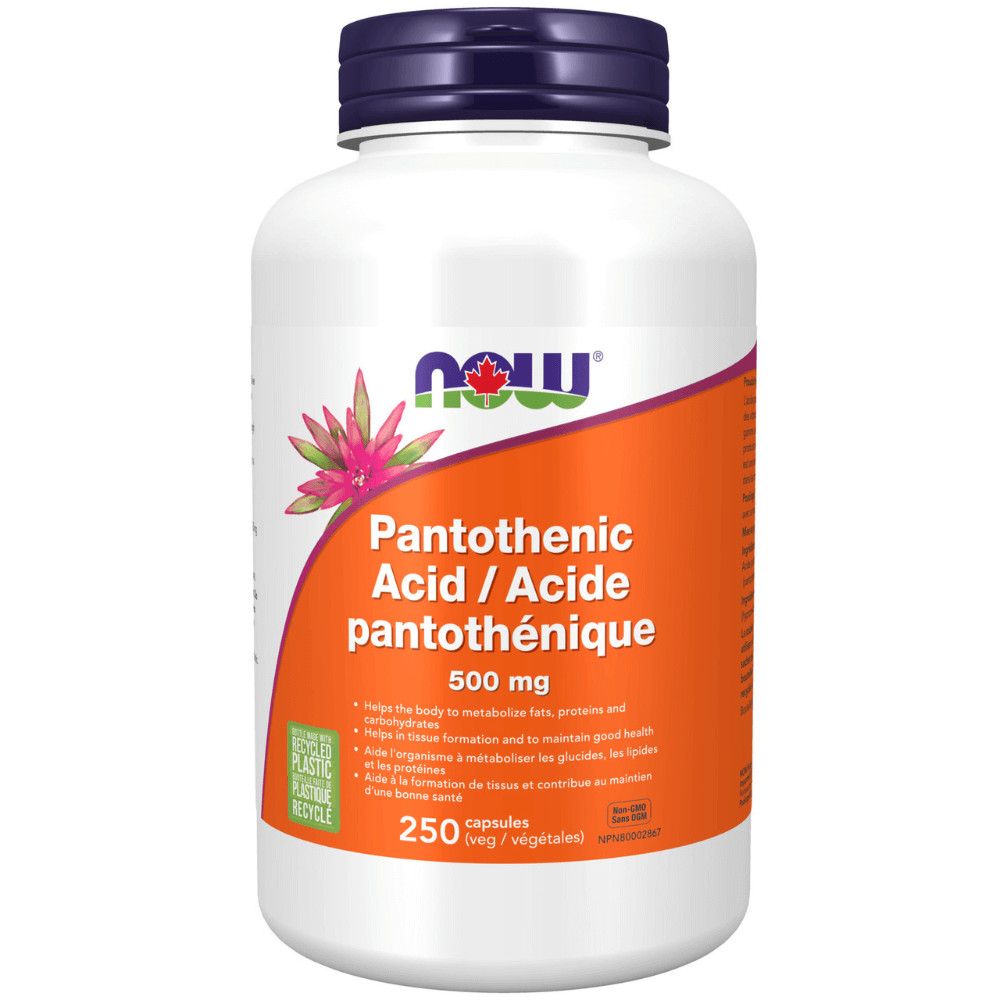 NOW PANTOTHENIC ACID (B5) 500MG 250 CAP