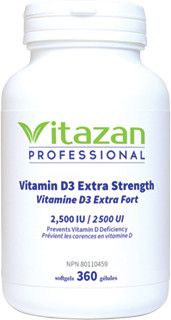 VITAZAN VITAMIN D3 2500IU 360 SOFTGELS