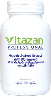 VITAZAN GRAPEFRUIT EXTRACT WITH WORMWOOD 90 VEGCAPS