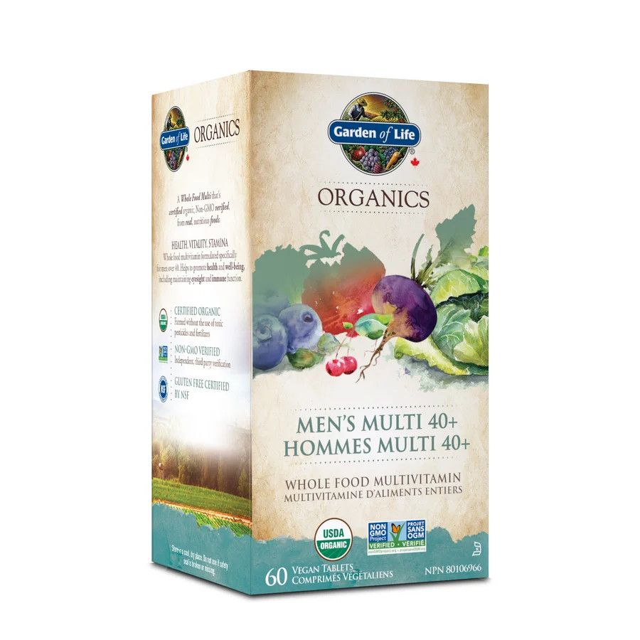 GARDEN OF LIFE MY ORGANICS MULTIVITAMIN MEN'S MULTI 40+ 60VT
