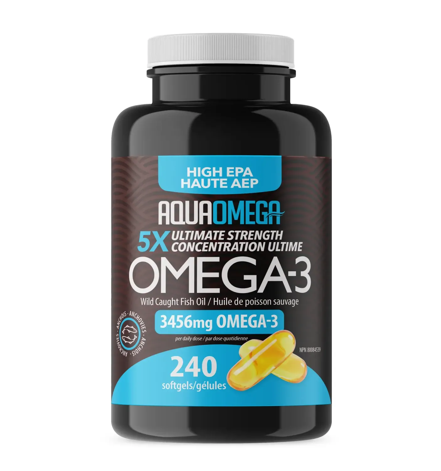AQUAOMEGA 5X ULTIMATE STRENGTH EPA 5:1 240 SOFTGELS
