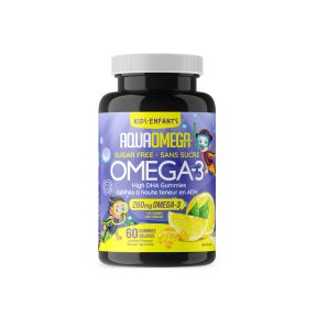 AQUAOMEGA HIGH DHA KIDS LEMON GUMMIES 60'S