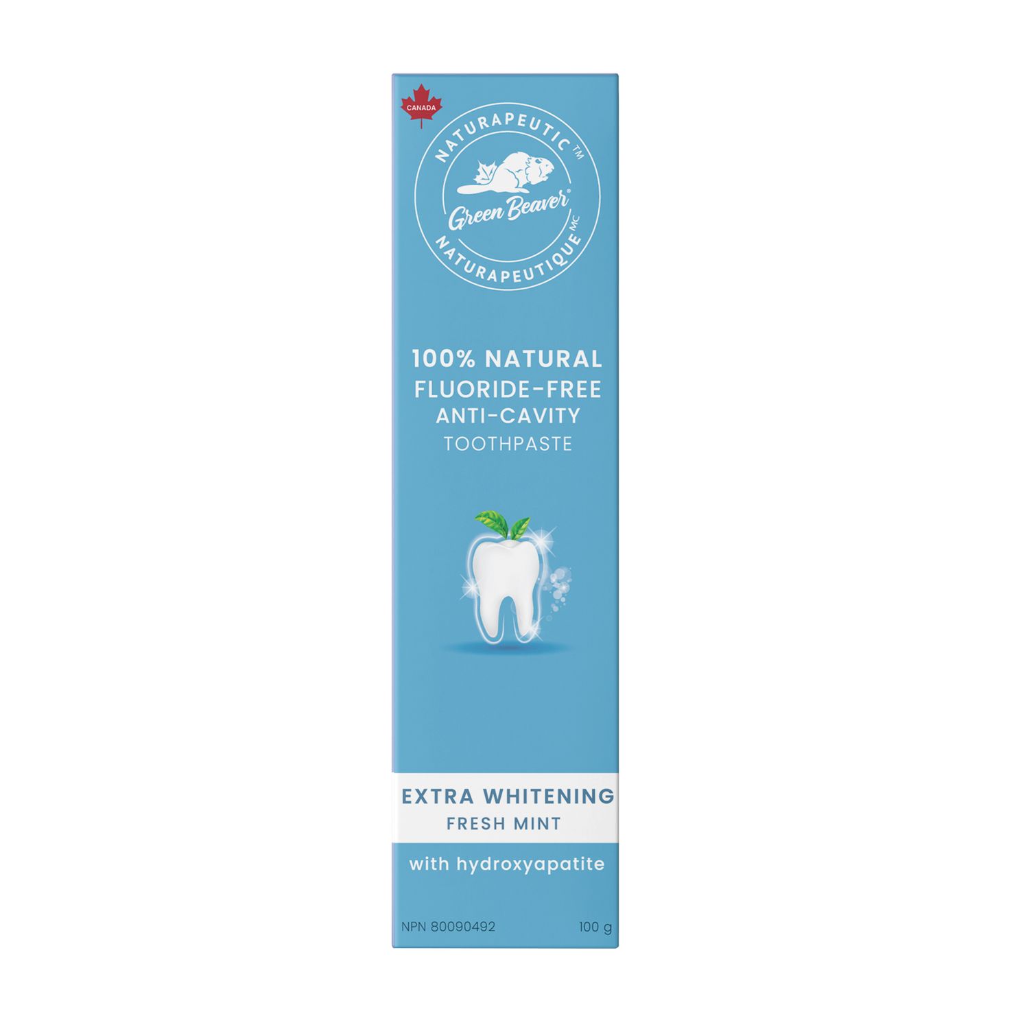 GREEN BEAVER TOOTHPASTE - EXTRA WHITENING FRESH MINT  100G