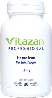 VITAZAN HEME IRON 11MG 30 VEG CAPS