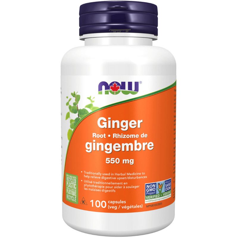 NOW GINGER ROOT 550MG 100 VCAPS
