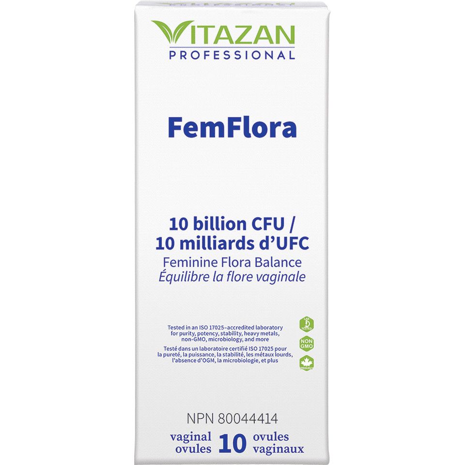 VITAZAN FEMFLORA (10 BILLION) 10 VAGINAL OVULES