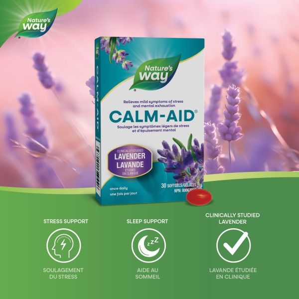 NATURE'S WAY CALM AID (LAVENDER) 80G 30 SOFTGELS