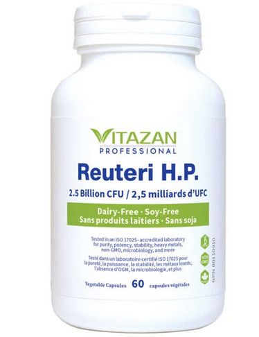 VITAZAN REUTERI H.P. (2.5 BILLION CFU) DAIRY FREE - SOY FREE 60 VEG CAPS
