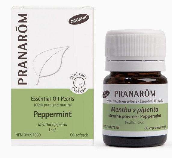 PRANAROM PEPPERMINT PEARLS (ORGANIC) 60 SOFTGELS