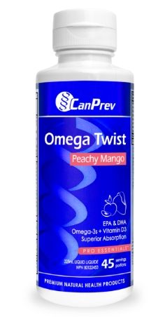CANPREV OMEGA TWIST PEACHY MANGO 225ML