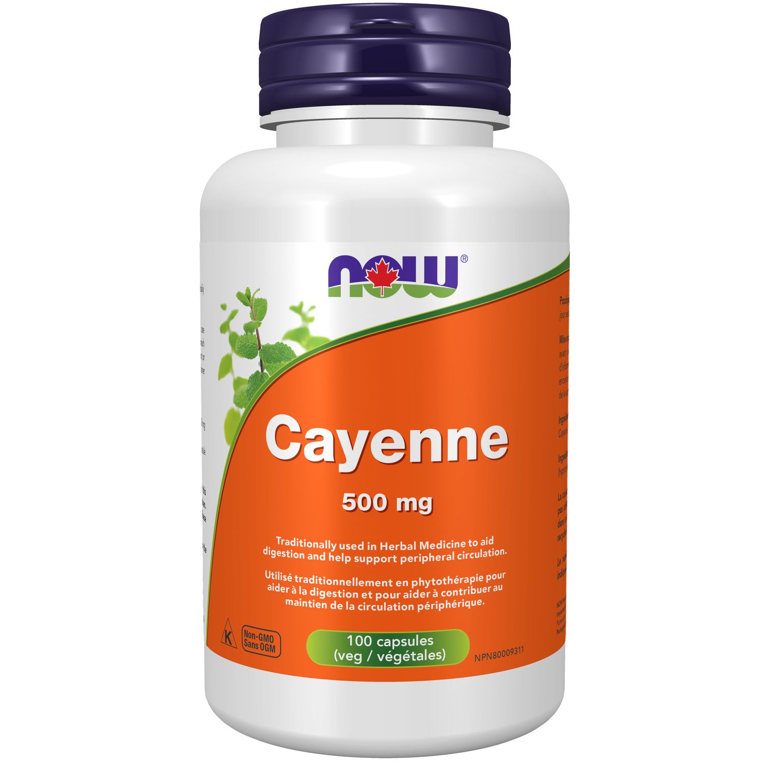 NOW CAYENNE 40,000 HU 500MG 100CAPS
