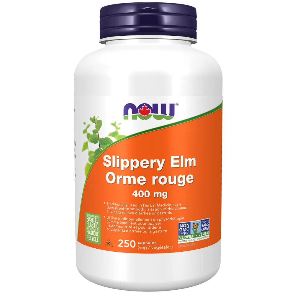NOW SLIPPERY ELM 400MG 100CAPS