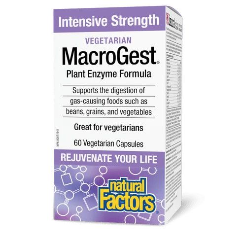 NATURAL FACTORS MACROGEST VEGETARIAN INTENSIVE  STRENGTH 60VCAPS