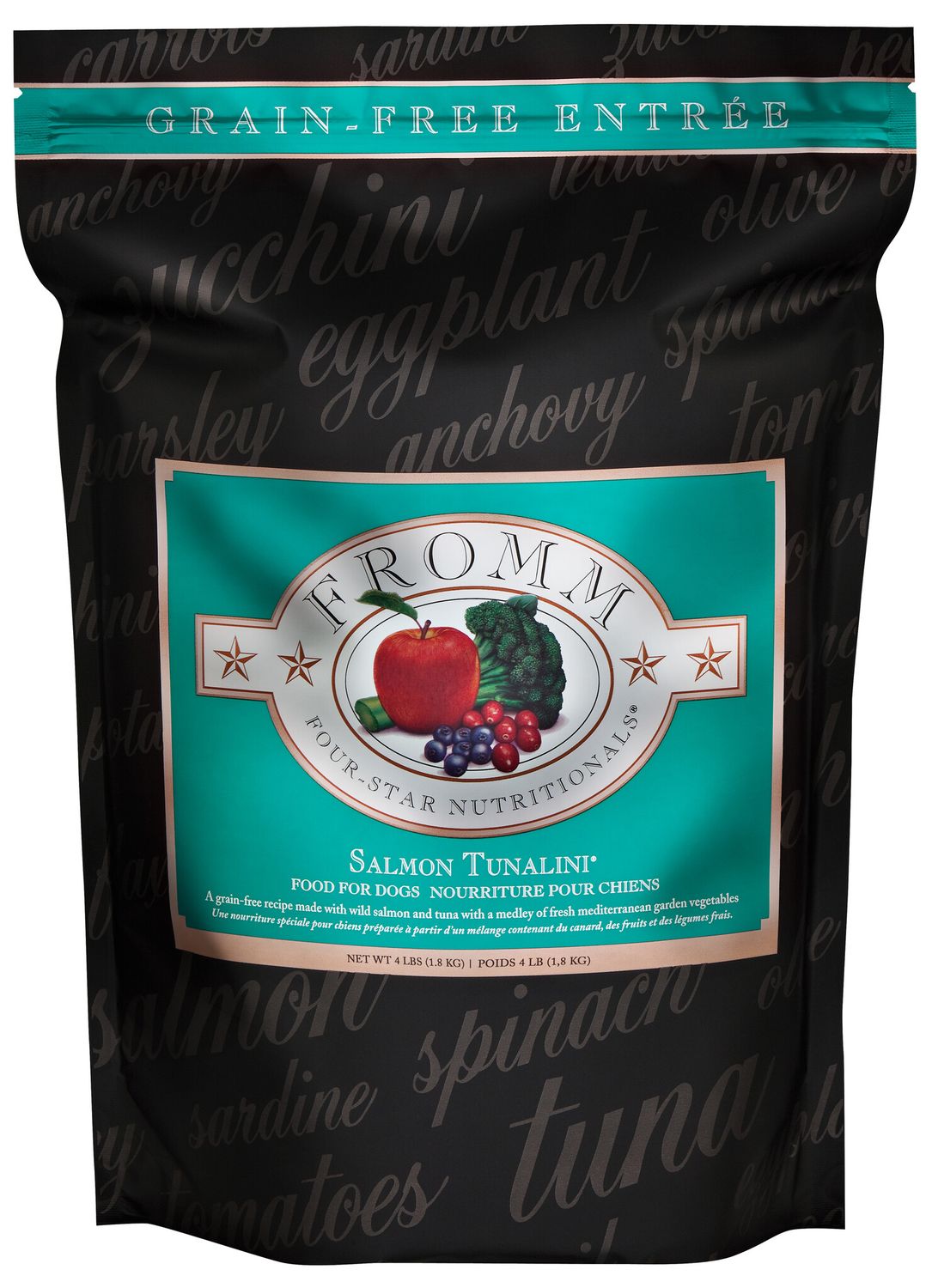 Fromm Four Star GF Dog Salmon Tunalini, Bag Size: 4 lb, Flavor: Salmon Tunalini