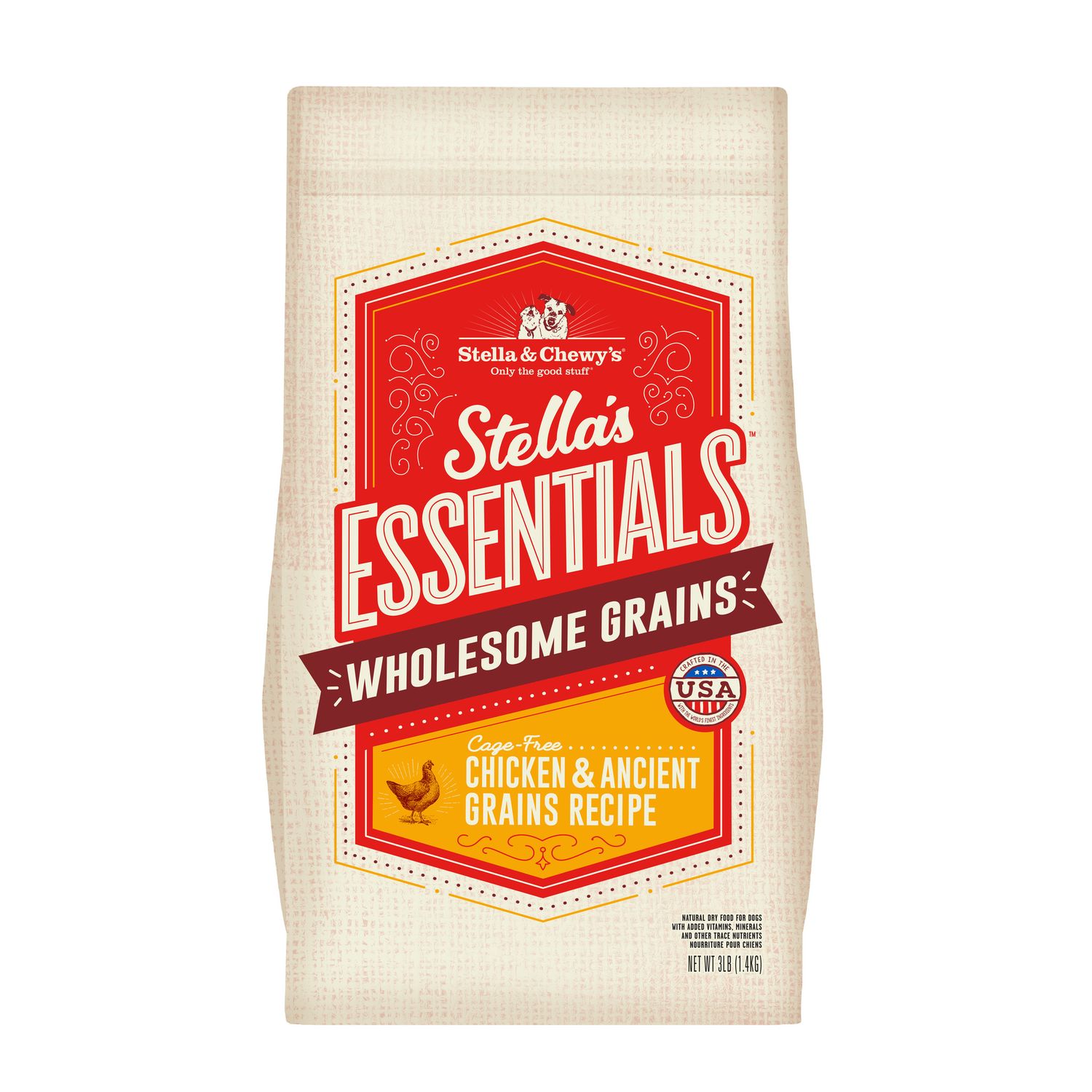 Stella &amp; Chewy's Chicken &amp; Ancient Grains Essentials, Size: 3 lb