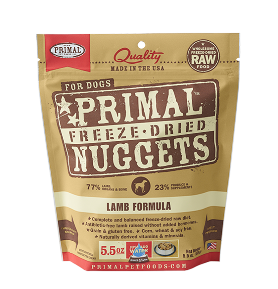 Primal Freeze Dried Raw Dog Food Lamb Formula